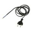 Kabel 2x0,75mm2 CEE 7/16 (C) vidlice,vodiče PVC 2m černá