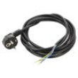 Kabel 3x0,75mm2 CEE 7/7 (E/F) úhlová vidlice,vodiče PVC 3m
