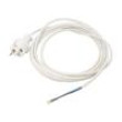 Kabel CEE 7/17 (C) vidlice,vodiče PVC 5m bílá 2x1mm2 16A