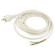 Kabel 3x1,5mm2 CEE 7/7 (E/F) vidlice,vodiče PVC 5m bílá 16A