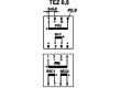 Transformátor: zalévaný 0,5VA 230VAC 12V 12V 20,8mA 20,8mA