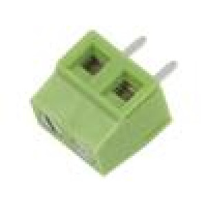 Svorkovnice do plošného spoje úhlové 90° 5mm póly: 2 na PCB