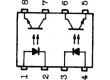 CNY74-2H Optočlen THT 2 kanály tranzistorový výstup Uizol:5kV Uce:70V