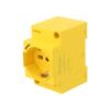 Konektor: napájecí AC zásuvka zásuvka 250VAC 16A žlutá PIN: 3