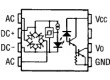 HCPL3700 Optočlen THT Kanály:1 tranzistorový výstup 3kV/μs 4kb/s DIP8