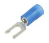 Hrot: vidličková Ø: 3,5mm 1,5÷2,5mm2 krimpovací na kabel modrá