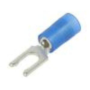 Hrot: vidličková Ø: 3,5mm 1,5÷2,5mm2 krimpovací na kabel modrá