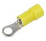 Hrot: očkový Ø: 5mm 4÷6mm2 krimpovací na kabel izolovaná žlutá