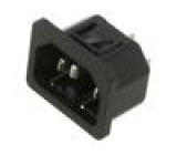 Konektor: napájecí AC zásuvka vidlice 10A 250VAC IEC 60320