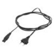 Kabel CEE 7/16 (C) vidlice,IEC C7 zásuvka PVC 2,5m černá