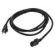 Kabel IEC C13 zásuvka,NEMA 5-15 (B) vidlice PVC 2,2m černá
