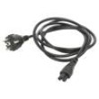 Kabel CEE 7/7 (E/F) vidlice,IEC C5 zásuvka PVC 1,8m černá