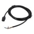 Kabel IEC C13 zásuvka,vodiče PVC 3m černá 3x18AWG 10A 250V