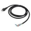 Kabel NEMA 5-15 (B) vidlice,vodiče PVC 2m černá 3x16AWG 13A