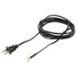 Kabel 2x18AWG NEMA 1-15 (A) vidlice,vodiče PVC 2,7m černá