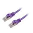 Patch cord S/FTP 6a drát Cu LSZH šedá 40m 27AWG Økab: 5,8mm