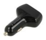 Automobilový napájecí zdroj USB A zásuvka x2 černá 36W