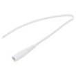 Kabel 2x0,35mm2 vodiče,DC 5,5/2,1 zásuvka přímý bílá 0,25m