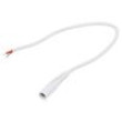 Kabel 1x1mm2 vodiče,DC 5,5/2,5 zásuvka přímý bílá 0,25m