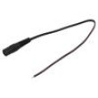 Kabel 2x0,35mm2 vodiče,DC 5,5/2,5 zásuvka přímý černá 0,25m