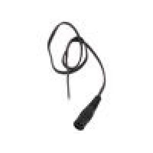 Kabel 2x0,75mm2 vodiče,DC 5,5/2,1 zásuvka přímý černá 0,25m