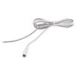 Kabel 2x0,5mm2 vodiče,DC 5,5/2,5 zásuvka přímý bílá 0,5m