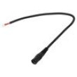 Kabel 1x1mm2 vodiče,DC 5,5/2,5 zásuvka přímý černá 0,25m