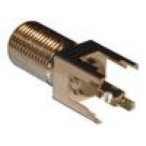 Zástrčka F zásuvka přímý 75Ω THT na kabel polypropylén 2GHz
