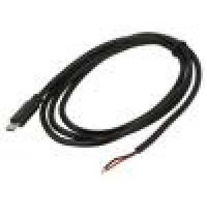 Cable service wires,USB B micro plug 1m black