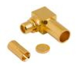 Zástrčka MMCX vidlice úhlové 90° 50Ω 1.37 mm Micro-cable