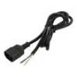 Kabel IEC C14 vidlice,vodiče PVC 1,5m černá 3G0,5mm2 250V