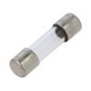 Pojistka: tavná rychlá 1,5A 250VAC kulatý,sklěněná 5,2x20mm