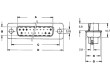 D-Sub PIN: 15 vidlice na kabel Provedení: bez kontaktů B: 8,4mm