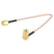Kabel 50Ω 0,3m SMA vidlice,z obou stran tienený -65÷150°C