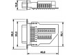 D-Sub PIN: 15 zástrčka vidlice na kabel šroubová svorka 5A