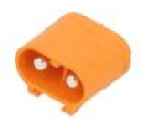 Zásuvka napájecí DC LC vidlice PIN: 2 na PCB THT oranžová 20A