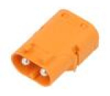 Zásuvka napájecí DC LC vidlice PIN: 2 na PCB THT oranžová 30A