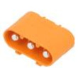 Zásuvka napájecí DC LC vidlice PIN: 3 na PCB THT oranžová 30A