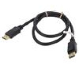 Kabel DisplayPort 1.2,HDMI 2.0 2m černá