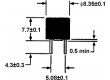Pojistka tavná zpožděná 1,25A 250VAC rozteč 5,08mm