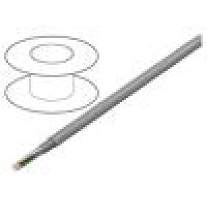 Vodič ELITRONIC® LIYCY 8x0,5mm2 PVC šedá 250V CPR: Eca