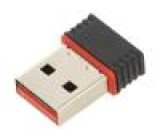 Počítačová karta: síťová WiFi USB A vidlice USB 2.0 černá