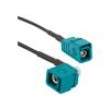 Kabel: FAKRA Polarizace: Z-Water Blue Kabel: RG174 1m zásuvka