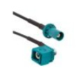 Kabel: FAKRA Polarizace: Z-Water Blue Kabel: RG174 1m zásuvka