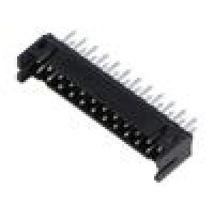 Zásuvka plošný spoj-kontakt/plošný spoj vidlice DF11 2mm
