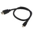 Kabel HDMI 1.4 HDMI vidlice,micro HDMI zástrčka Dél: 0,5m