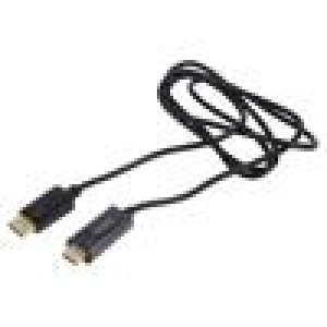 Kabel HDMI 1.4 DisplayPort vidlice,HDMI vidlice Dél: 1,5m