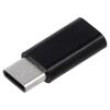 Adaptér USB 3.1 USB B micro zásuvka,USB C vidlice černá