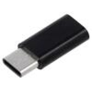 Adaptér USB 3.1 USB B micro zásuvka,USB C vidlice černá