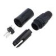 Zástrčka XLR vidlice PIN: 3 přímý na kabel pájení 16A 14AWG